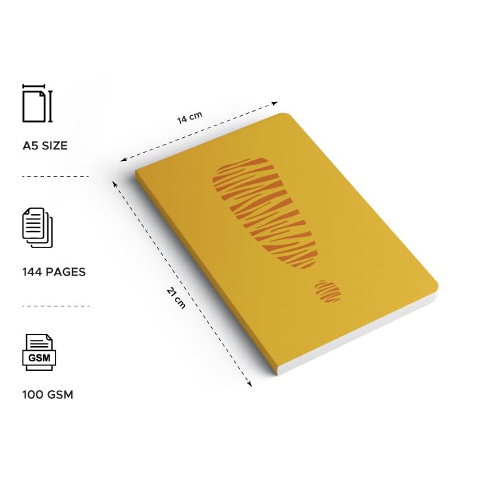 Factor Notes A5 Notebook Exclamation - Plain, 90 GSM, 160 Pages Factor Notes